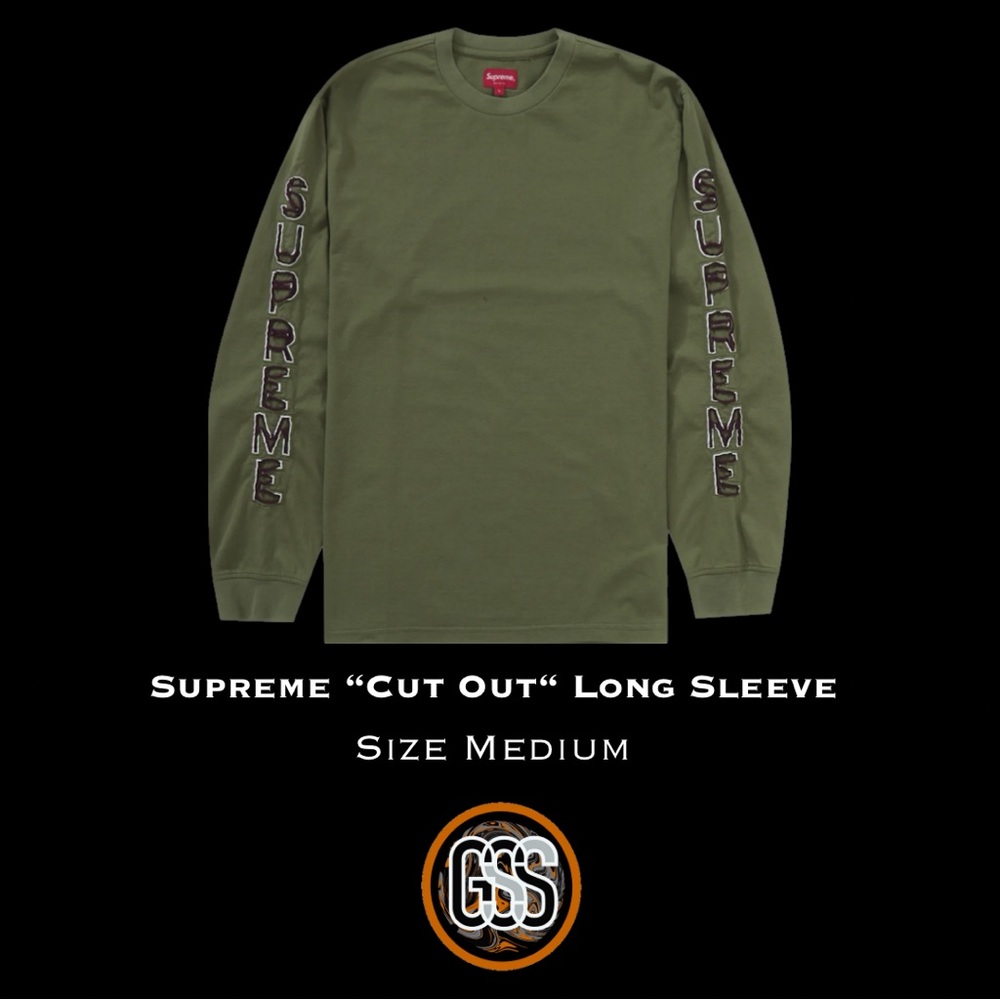 Supreme Cut Out Long Sleeve Tee Shirt